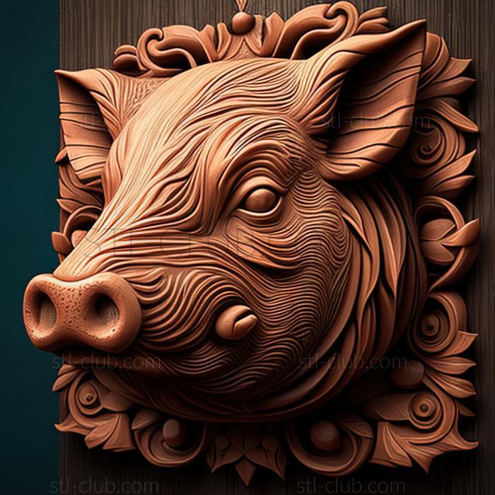 3D model st Pig (STL)